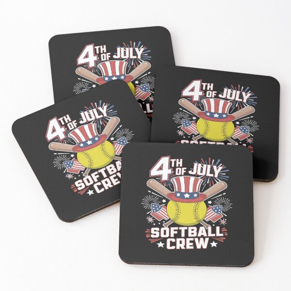 Item preview, 4th Of July Softball Crew Costume US Flag Fireworks Player  designed and sold by Ranicholasyy.