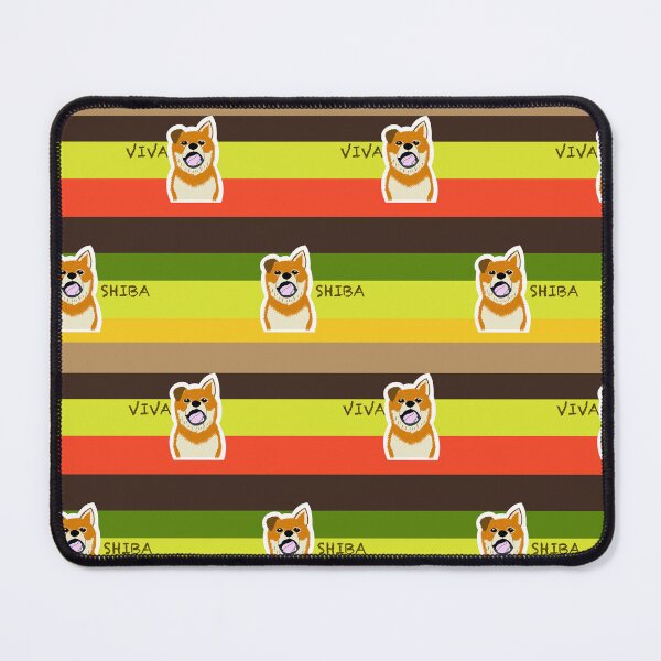 Item preview, Multi stripe with Shiba Inu puppy "HAMBURGER" designed and sold by ShibaCruise-On.
