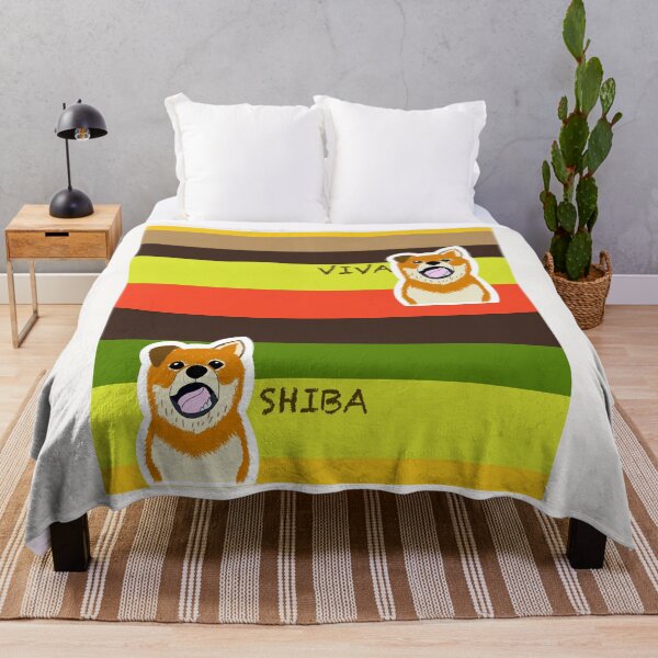 Item preview, Multi stripe with Shiba Inu puppy "HAMBURGER" designed and sold by ShibaCruise-On.
