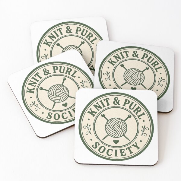 Item preview, Knit & Purl Society Vintage Badge designed and sold by EastEndTownie.