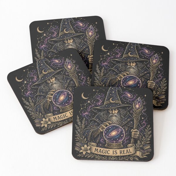 Item preview, Cosmic Wizard – Magic Is Real Galaxy Fantasy Design designed and sold by DogLord.