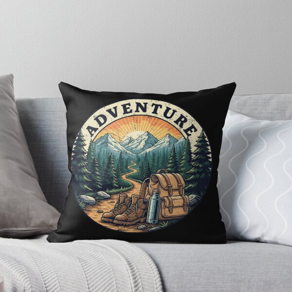 Item preview, Mountain Adventure Hiking Badge Vintage Distressed designed and sold by BluecidDesign.