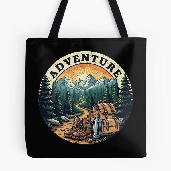 Item preview, Mountain Adventure Hiking Badge Vintage Distressed designed and sold by BluecidDesign.