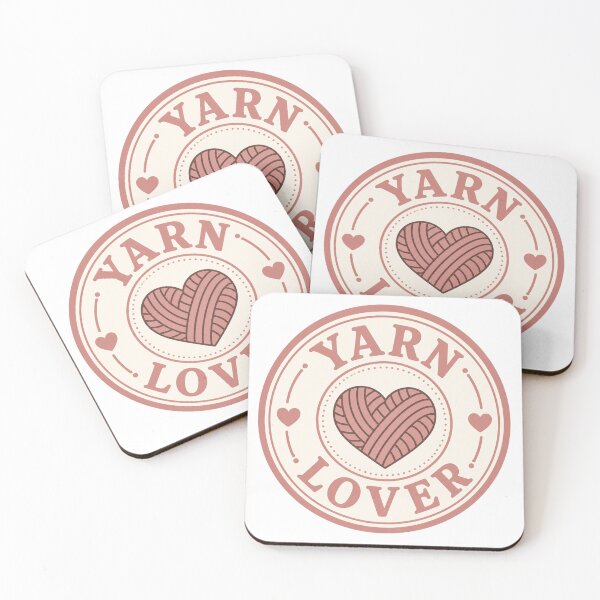 Item preview, Yarn Lover Heart Badge Knitting Design designed and sold by EastEndTownie.