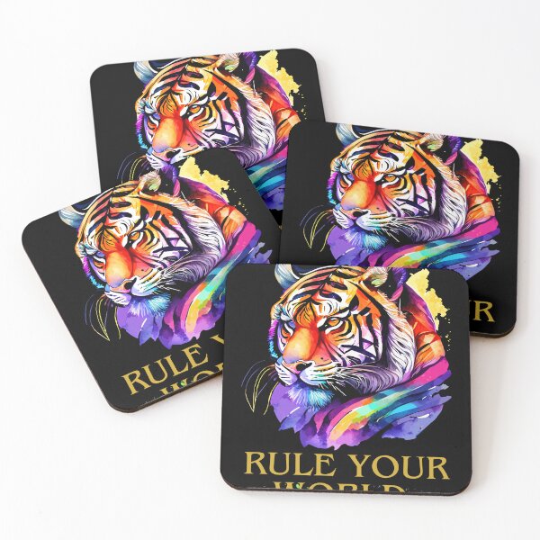 Item preview, Rule Your World Tiger Motivational Streetwear Design designed and sold by ZENOVAjp.