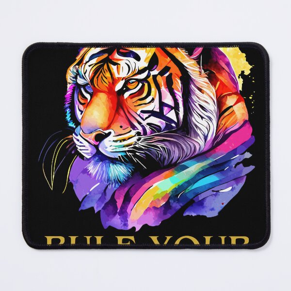 Item preview, Rule Your World Tiger Motivational Streetwear Design designed and sold by ZENOVAjp.