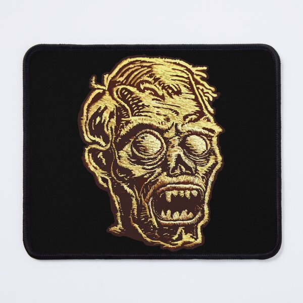 Item preview, Screaming Golden Zombie Horror Graphic Art designed and sold by RamyGallery.