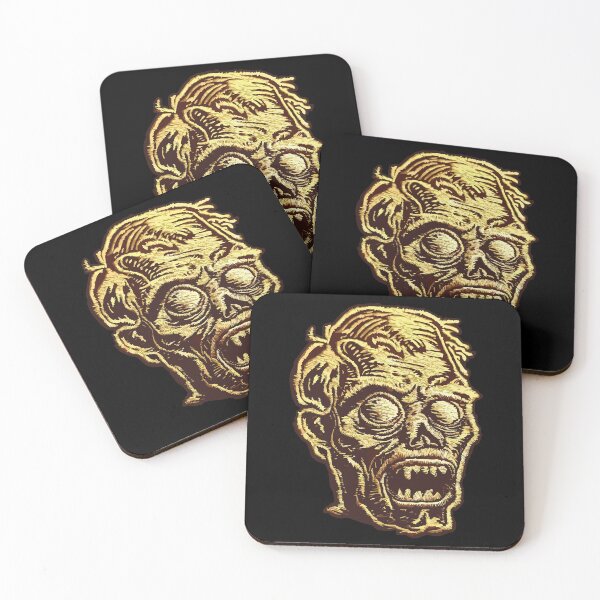 Item preview, Screaming Golden Zombie Horror Graphic Art designed and sold by RamyGallery.