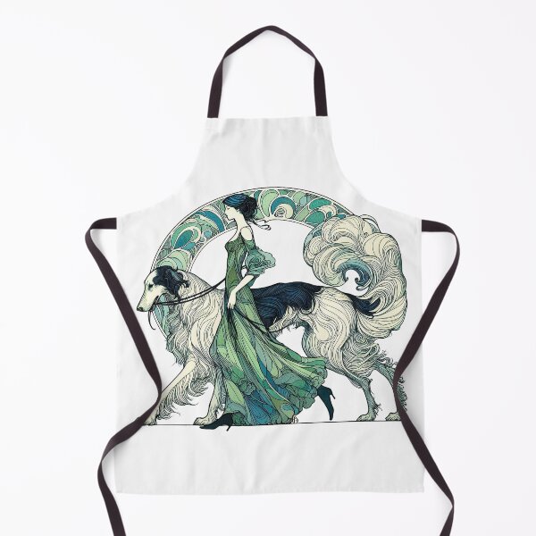 Item preview, ART NOUVEAU BORZOI designed and sold by Foxlindesigns.
