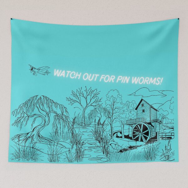 Item preview, Watch out for pin worms! designed and sold by surlycakes.