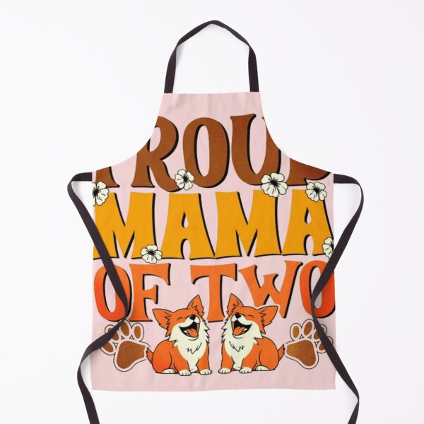 Item preview, Proud Mama of Two – Retro Mother's Day Dog Mom Art designed and sold by GenZFashion000.