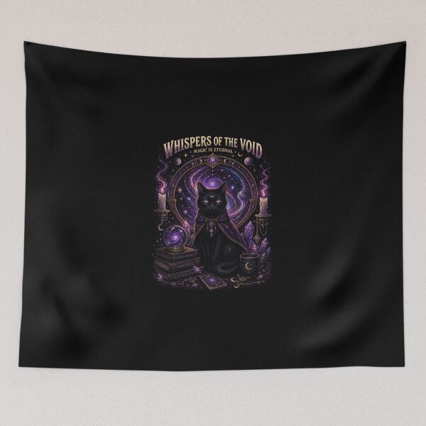 Item preview, Whispers of the Void – Mystic Black Cat designed and sold by DogLord.