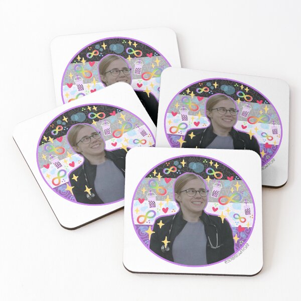 Item preview, Autistic Ace King | The Pitt themed asexual neurodiversity pride rainbow doodle designed and sold by scribbleswithsav.