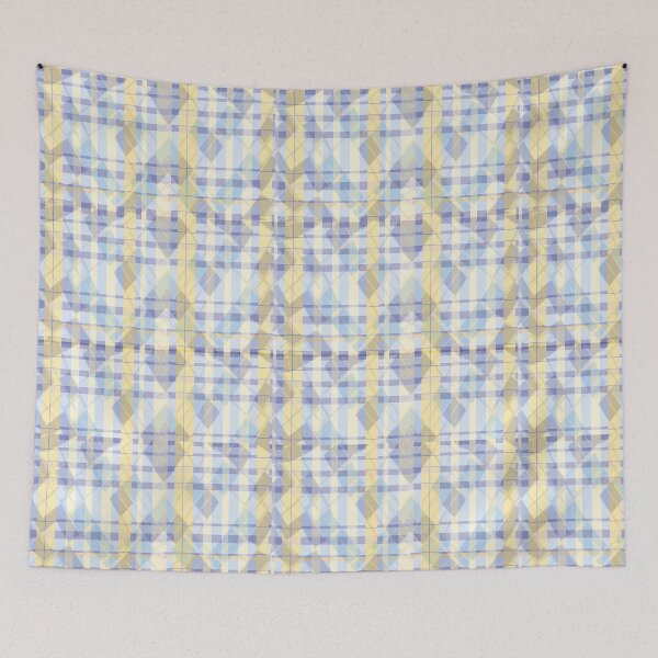 Item preview, Granny Chic Blue and Yellow Plaid designed and sold by surlycakes.