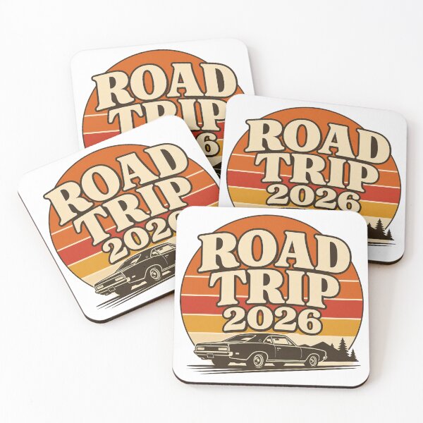 Item preview, Road Trip 2026 Retro Sunset Classic Car Travel Design designed and sold by EastEndTownie.