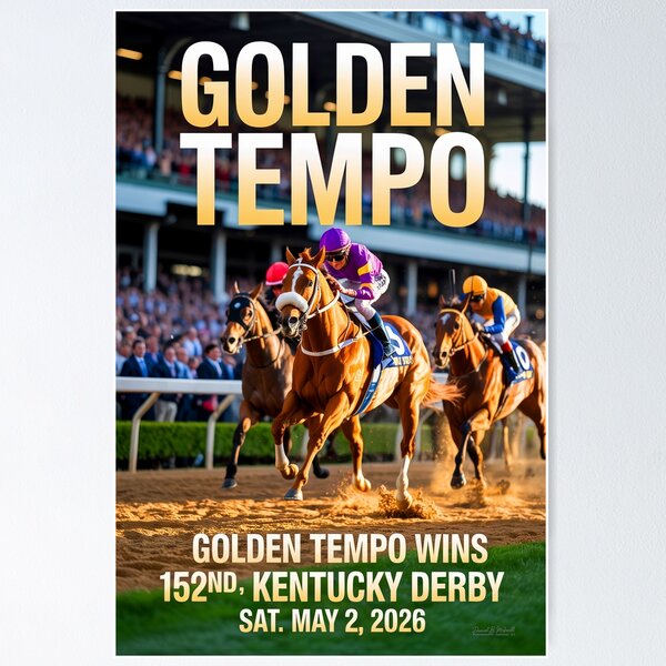 Item preview, Kentucky Derby - Golden Tempo wins the 152nd Kentucky Derby designed and sold by DBM Photo Art 1.