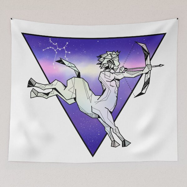 Item preview, Sagittarius star sign geometric designed and sold by piedaydesigns.