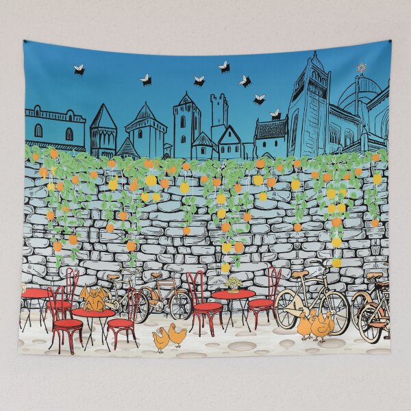 Item preview, The Flies and Pigeons of Girona designed and sold by surlycakes.