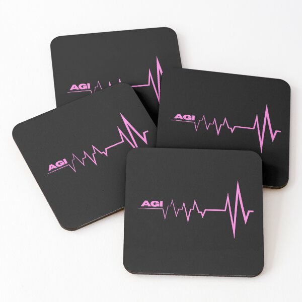 Item preview, AGI HEARTBEAT PINK designed and sold by Black Cat 27.
