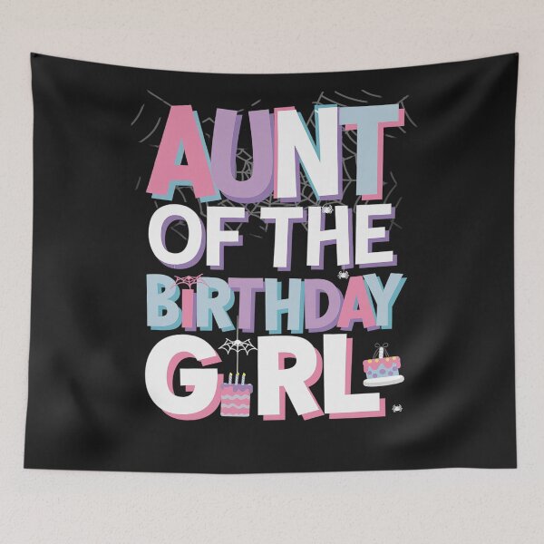 Item preview, Aunt Of The Birthday Girl Matching Family Spider  designed and sold by Sutvaomom.