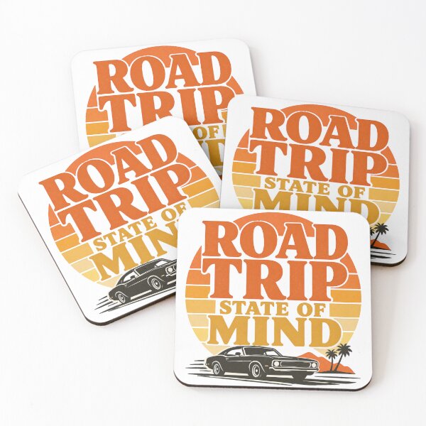 Item preview, Road Trip State of Mind Retro Sunset Travel Design designed and sold by EastEndTownie.