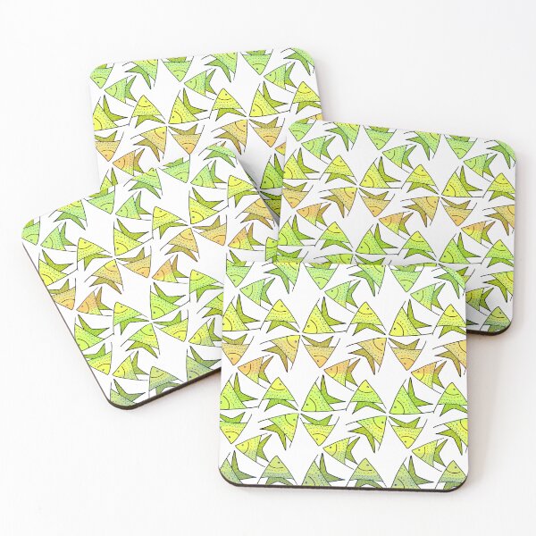 Item preview, Yellow Green Fish Seamless Pattern designed and sold by MigWhimsy.