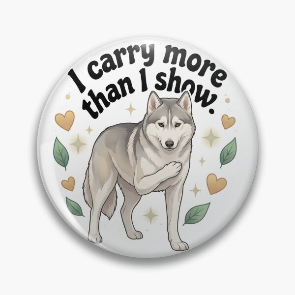 Item preview, I carry more than I show husky sticker designed and sold by wildbest.