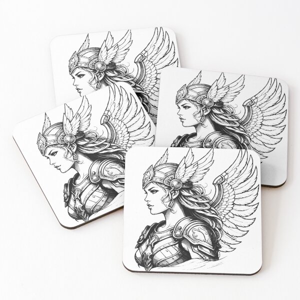 Item preview, Valkyrie in B&W designed and sold by Foxlindesigns.