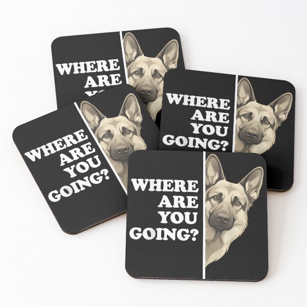 Item preview, Where Are You Going German Shepherd Dog Tee designed and sold by OlyvieArt.