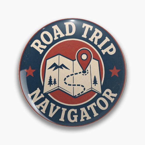Item preview, Road Trip Navigator Vintage Badge designed and sold by EastEndTownie.