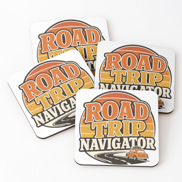 Item preview, Road Trip Navigator Retro Sunset Travel Design designed and sold by EastEndTownie.