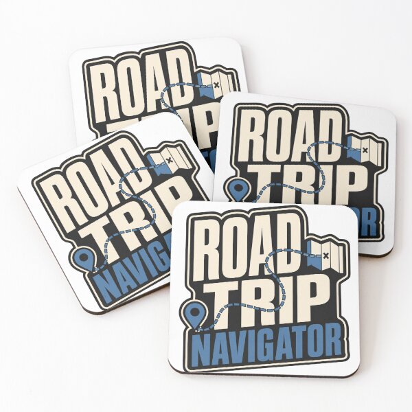 Item preview, Road Trip Navigator Minimal Map Route Travel Design designed and sold by EastEndTownie.