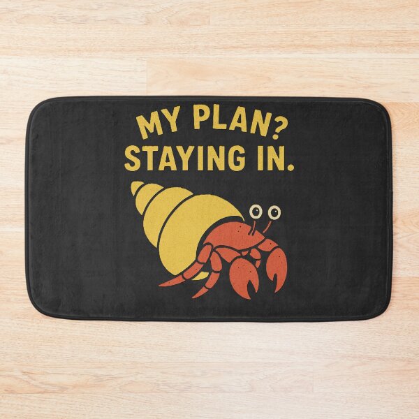 Item preview, My Plan Staying In Hermit Crab | Introvert Homebody Funny Shirt designed and sold by Negisandeep studio.