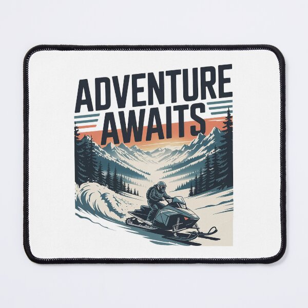Item preview, Adventure Awaits Snowmobile Mountain Design | Winter Adventure Shirt | Outdoor Explorer Gift designed and sold by Cool-cat-art.