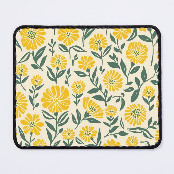Item preview, Yellow Stemmed Flower Pattern Design designed and sold by burbankdesigns.