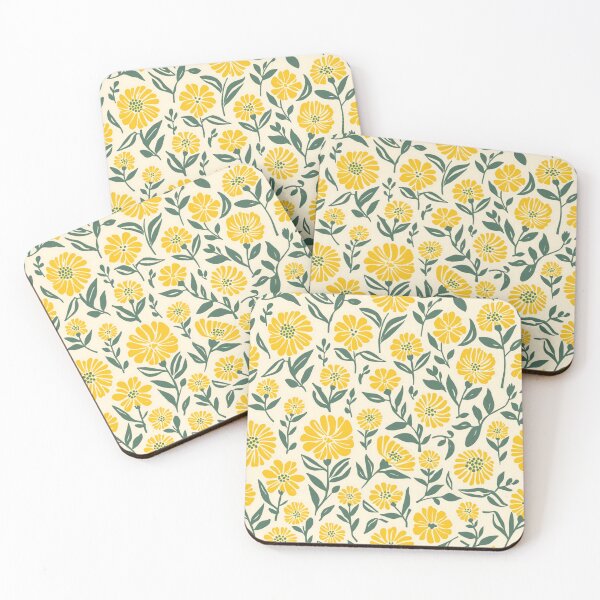 Item preview, Yellow Stemmed Flower Pattern Design designed and sold by burbankdesigns.