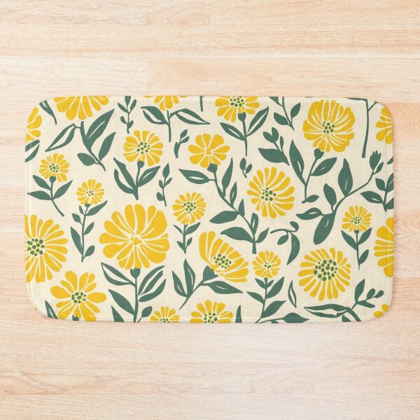Item preview, Yellow Stemmed Flower Pattern Design designed and sold by burbankdesigns.