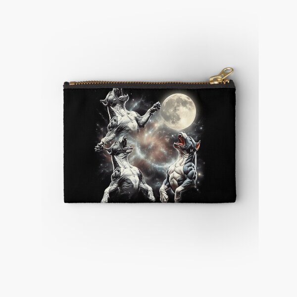 Item preview, AmStaff Howling Moon Lover Dog designed and sold by MosaikkiArt.
