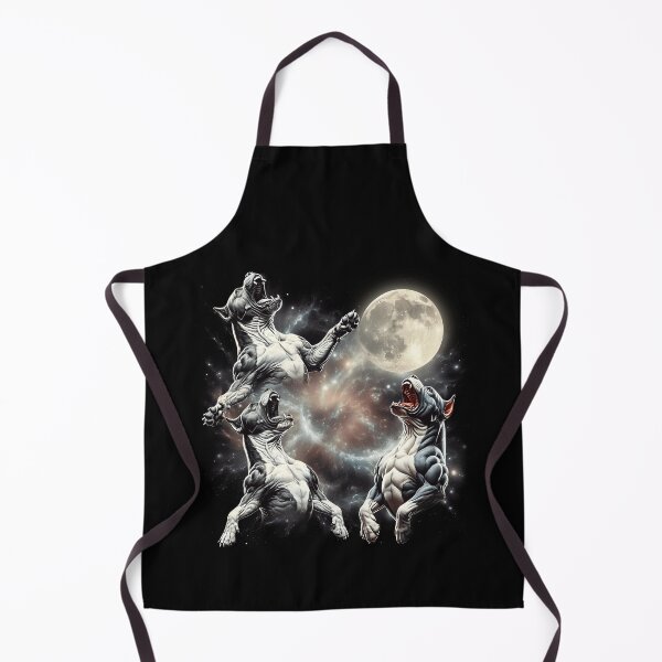 Item preview, AmStaff Howling Moon Lover Dog designed and sold by MosaikkiArt.