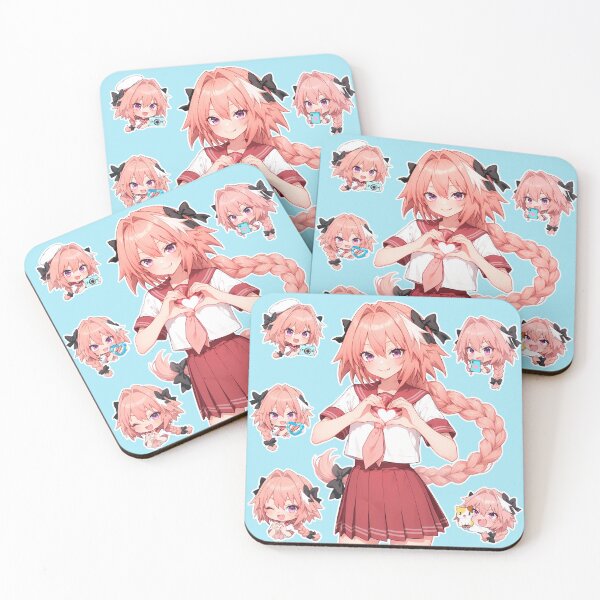 Item preview, Astolfo Heart Hands – Kawaii Aesthetic | Chibi Sticker Pack designed and sold by MikaseSan.