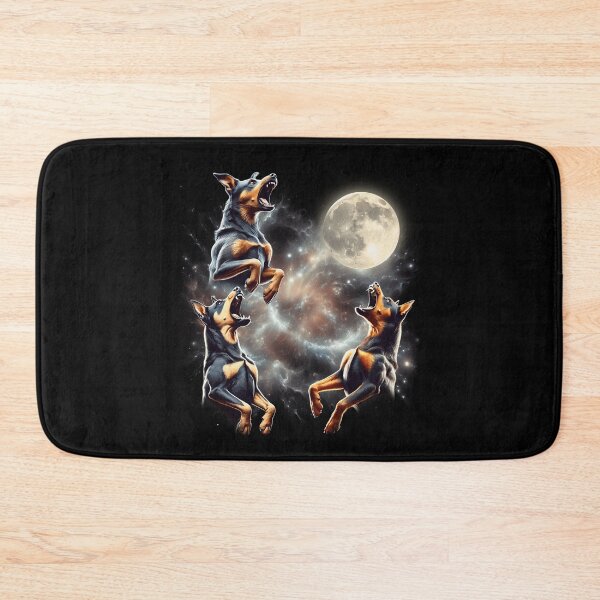 Item preview, Australian Kelpie Howling Moon Lover Dog designed and sold by MosaikkiArt.