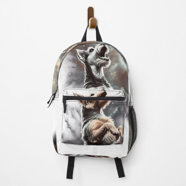 Item preview, Australian Terrier Howling Moon Lover Dog designed and sold by MosaikkiArt.