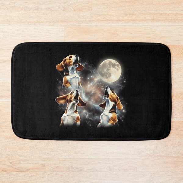 Item preview, Beagle Howling Moon Lover Dog designed and sold by MosaikkiArt.