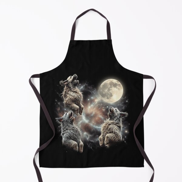 Item preview, Bergamasco Shepherd Howling Moon Lover Dog designed and sold by MosaikkiArt.