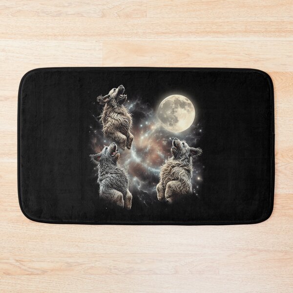 Item preview, Bergamasco Shepherd Howling Moon Lover Dog designed and sold by MosaikkiArt.