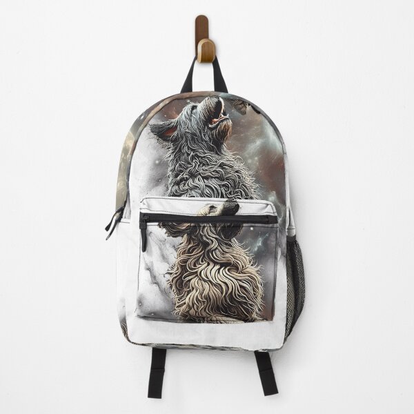 Item preview, Bergamasco Shepherd Howling Moon Lover Dog designed and sold by MosaikkiArt.