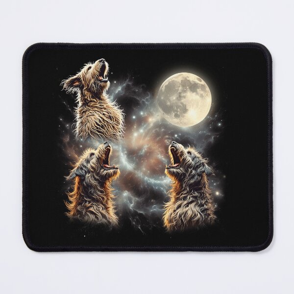 Item preview, Berger Picard Howling Moon Lover Dog designed and sold by MosaikkiArt.
