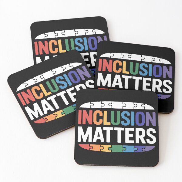 Item preview, Inclusion Matters Autism Neurodiversity Puzzle Piece Rainbow Gift designed and sold by Say It With Ink.