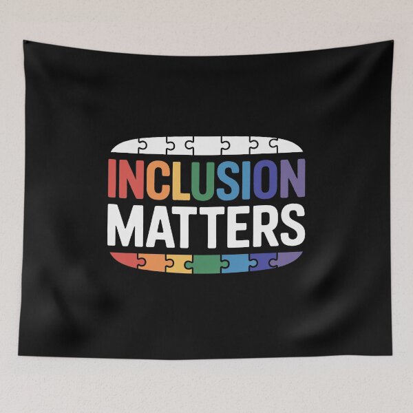 Item preview, Inclusion Matters Autism Neurodiversity Puzzle Piece Rainbow Gift designed and sold by Say It With Ink.