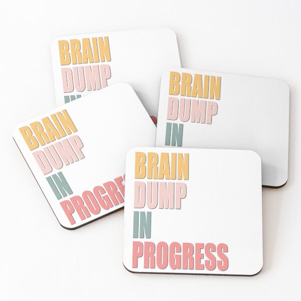 Item preview, Brain Dump In Progress – Sarcastic Typography Design designed and sold by thecherishlane.